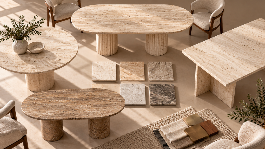 Travertine Dining Table Buying Guide: Sizes, Shapes, Colours and Care