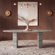 Max Twin Leg Marble Dining Table