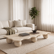 Olive Natural Travertine Coffee Table
