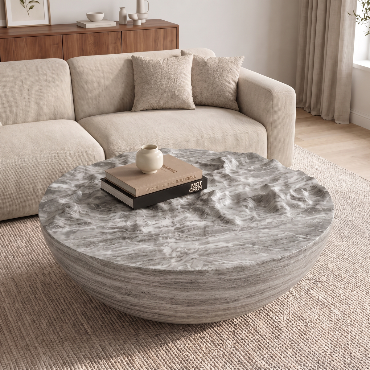 Bella Bowl Marble Coffee Table