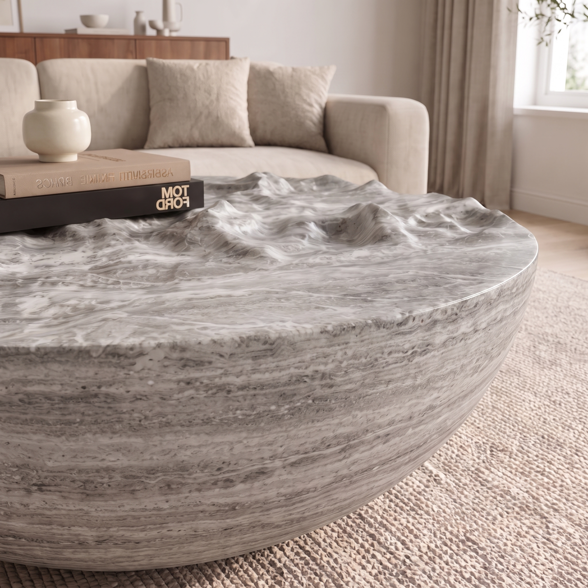 Bella Bowl Marble Coffee Table