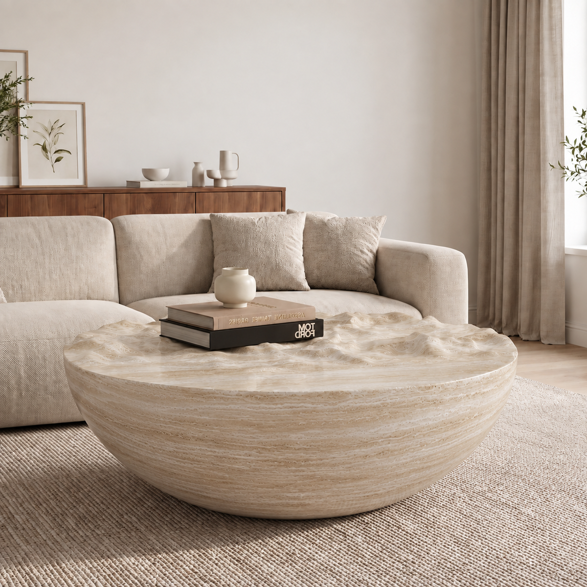 Bella Bowl Marble Coffee Table