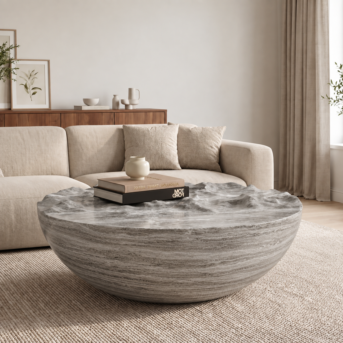 Bella Bowl Marble Coffee Table