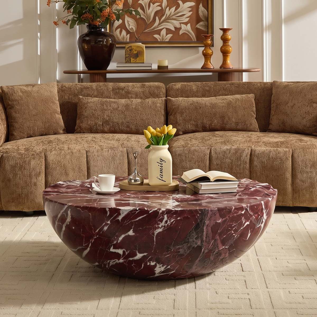Bella Bowl Marble Coffee Table