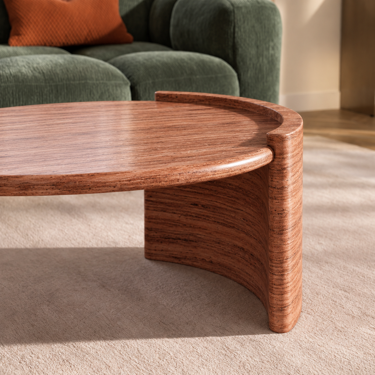 Nova Curved Marble Coffee Table