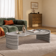 Nova Curved Marble Coffee Table
