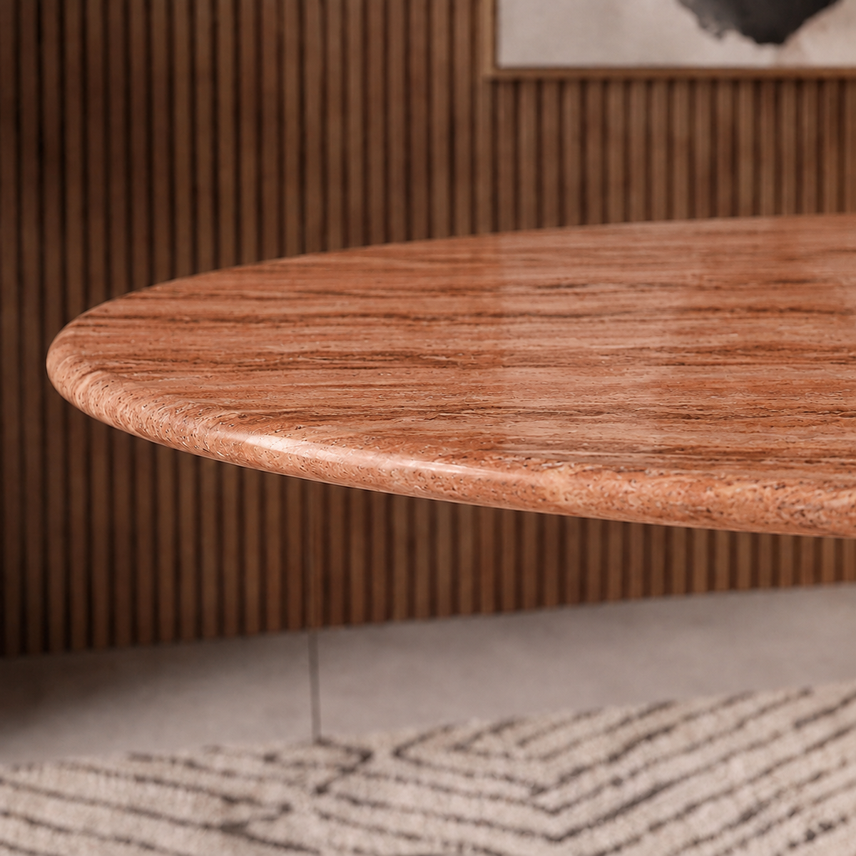 Verona Twin Pedestal Marble Dining Table