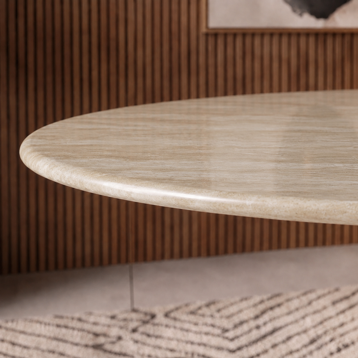 Sienna Cone Pedestal Marble Dining Table