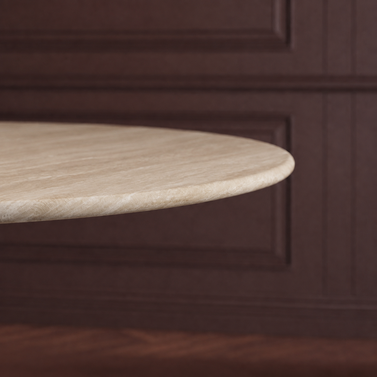 Milano Round Pedestal Marble Dining Table