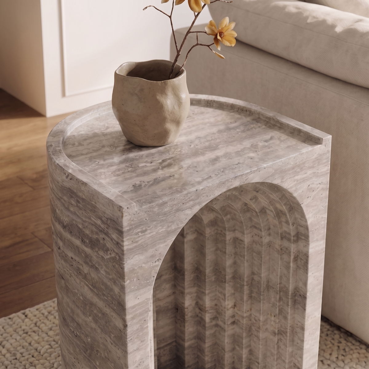 Nella Arch Marble Side Table