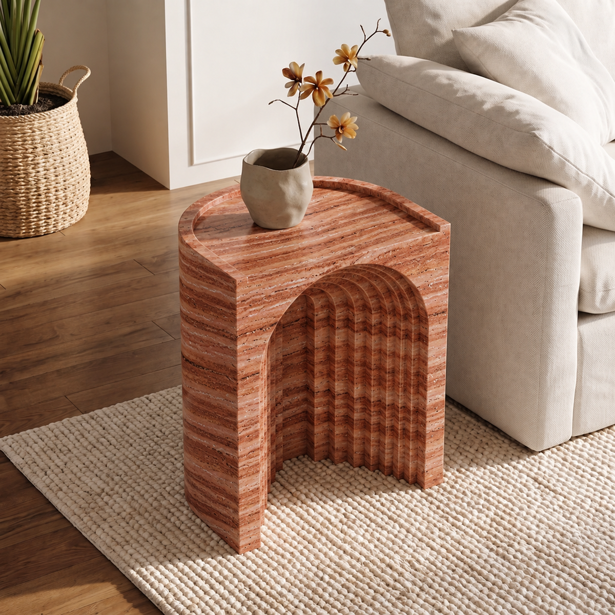 Nella Arch Marble Side Table
