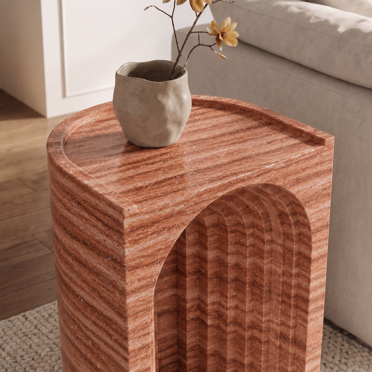 Nella Arch Marble Side Table