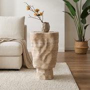 Remy Sculpted Marble Side Table
