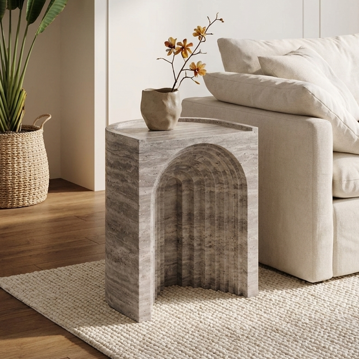 Nella Arch Marble Side Table